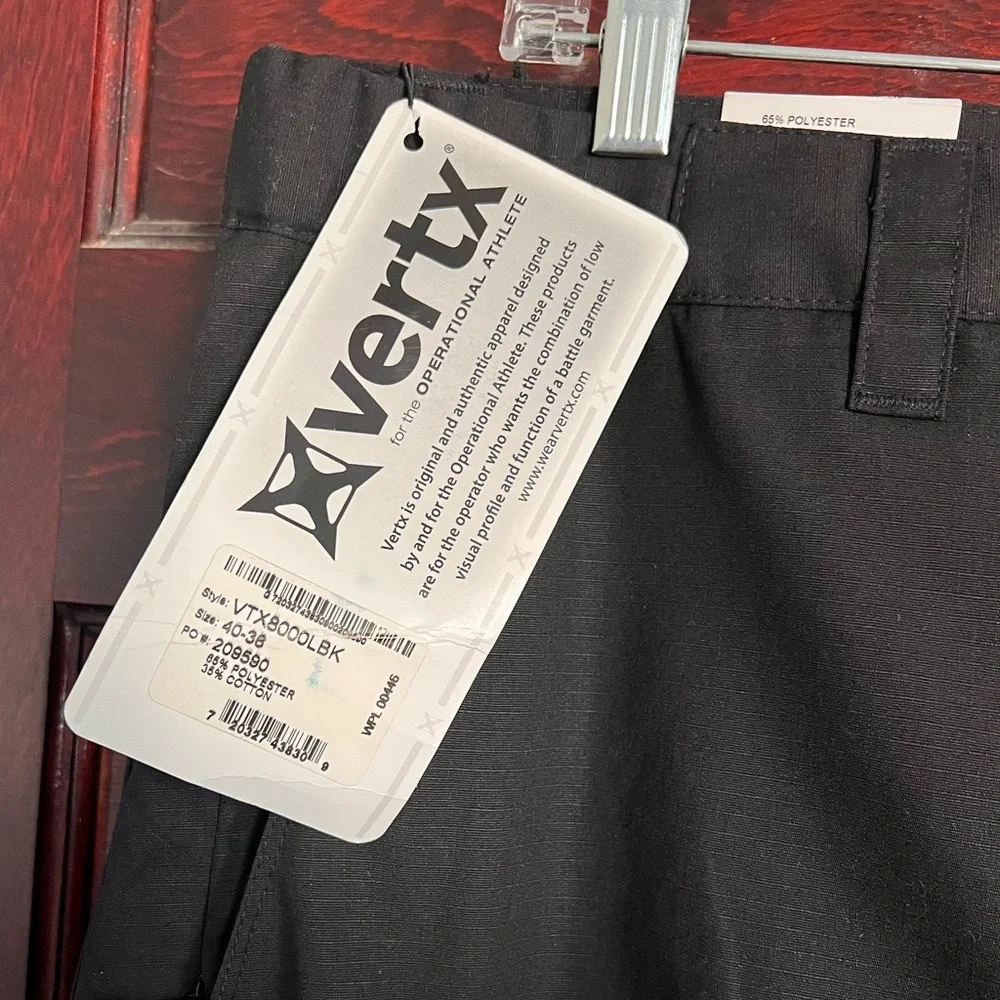 NWT Vertx Men’s Phantom 2.0 Lt Tactical Pants size 40-38 in Black - Picture 5 of 9